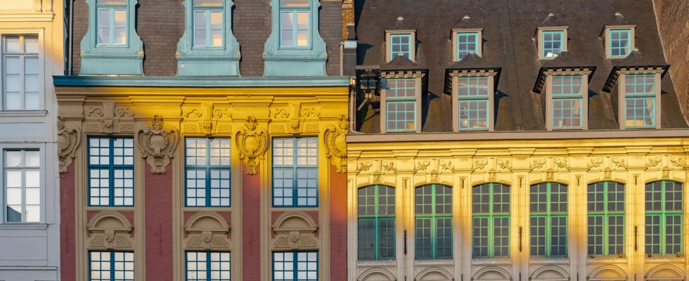 Lille, typical buildings in the center