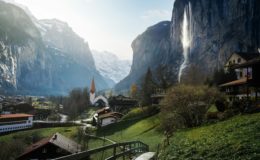 Village Church of Lauterbrunnen valley - Lauterbrunnen, Switzerland